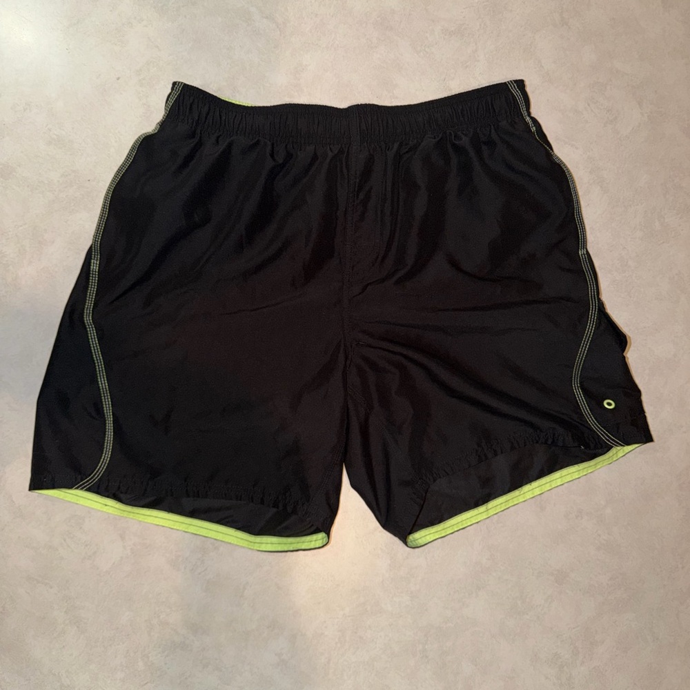 Nike Board Shorts Medium Length Adult Black Swim Trunks Cargo Surf Mens XL